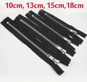 New Black Metal Tooth Fashion Dress Zip / Zipper Close End - Bild 1 von 1