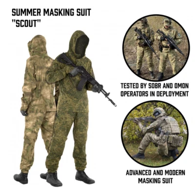 Combat uniform summer training suit Russian outdoor camouflage cover workwear - Image 1 of 4