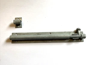 Sliding Bolt for gates/stables Heavy Duty Galvinised 8in New old stock - Picture 1 of 5