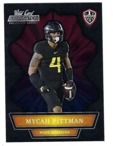 MYCAH PITTMAN 2022 WILD CARD ALUMINATION COLLEGE FOOTBALL ROOKIE CARD - Picture 1 of 1