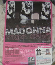Madonna Sticky & Sweet Tour Concert Taiwan Promo Poster