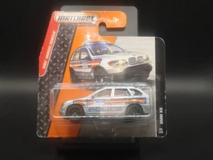 Matchbox BMW X5 police in silver. sealed on short card. Met Police - Picture 1 of 1