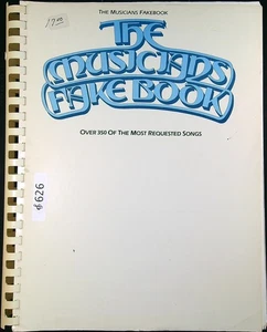The Musicians Fake Book Over 350 Songs Jazz Pop Rock Music CP Belt 1980 626a - Imagen 1 de 16