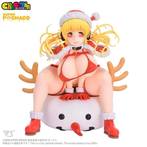 NEW Super Pochaco Christmas ver 1/8 Color Resin Kit Figure 13cm Charagumin - Picture 1 of 3