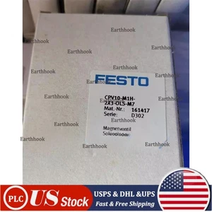 US FREE TAX New Festo CPV10-M1H-2X3-OLS-M7 161417 Air solenoid valve - Picture 1 of 4