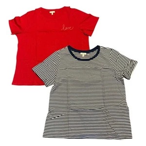 Conjunto de Camisa Ella Moss 2 Piezas Algodón Bordado Talla X-Grande Nuevo sin Etiquetas - Imagen 1 de 4