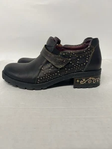 L’Artiste Magda Size 39 Leather Shoes Booties Heels 8.5 9 - Picture 1 of 7