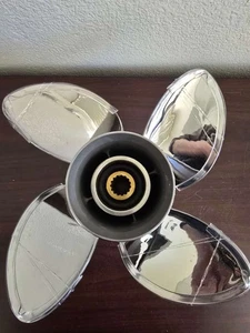13 1/2 x 13Stainless Outboard Boat Propeller fit Mercury 40-140 HP 15Tooth RH - Picture 1 of 3