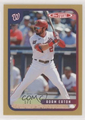 2020 Topps Total Gold 1/1 Adam Eaton #29C 1c7 - Image 1 of 3