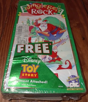 Jingle Bell Rock SEALED VHS Disney Toy Story Buzz Lightyear Photo 1996 Ornament - Image 1 of 4
