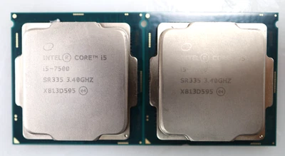 Lot 2x Intel Core i5-7500 3.4GHz Quad Core 6MB 65W FCLGA1151 Processor SR335 - Image 1 of 2