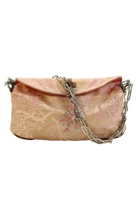 Bolso de Hombro Valentino Garavani Mujer Pequeño Jacquard Cristal Coral Marrón - Imagen 1 de 19