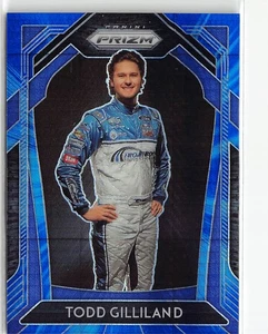 2020 Panini Prizm Blue and Carolina Blue Hyper Prizm #52 Todd Gilliland - Picture 1 of 2