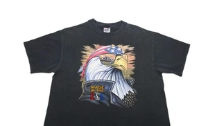 Vtg Easyriders Bike Week Tour '98 Black American Eagle Made In USA T-Shirt Large - Picture 1 of 13