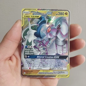 2019 Pokemon Cosmic Eclipse Arceus Dialga Palkia Tag Team Holo #156/236 - Picture 1 of 7