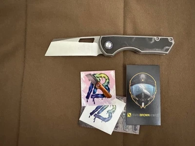 Brian Brown Yeager - M  V2 Camo Carbon Non Flipper M390 ZircuTi  - Image 1 of 4