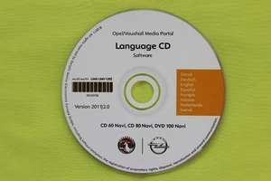 OPEL LANGUAGE / SPRACH CD 2011 CD 60 NAVI CD 80 NAVI DVD 100 NAVI ANTARA CORSA D - Bild 1 von 1