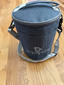 Enjoy & Cate - Insulated Lunch Bag, Thermos with 2 containers Silver - Picture 1 of 3