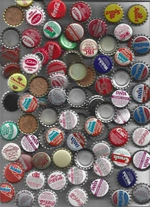 100 ASSORTED BOTTLE CAPS USED & UNUSED COCA-COLA & ASSORTED OTHERS Lot BB - Picture 1 of 1
