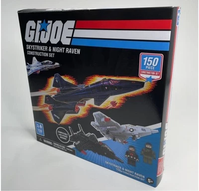 GI Joe Skystriker & Cobra Night Raven Construction Set 150 Piece w/2 figures NIB - Image 1 of 3