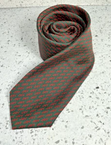 Corbata de cuello Alynn Stamford Joy roja y verde para hombre de vacaciones - Imagen 1 de 3