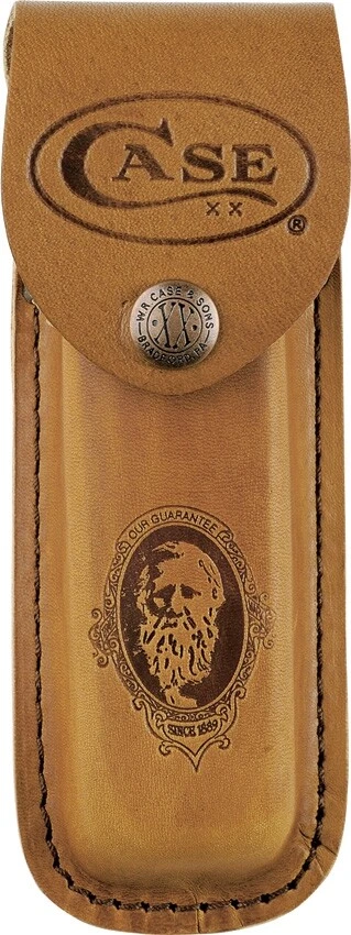 Case XX Large Job Case Sheath Brown Leather Construction Fits Folding Knife - Image 1 of 1