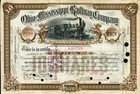 1892 Ohio & Mississippi RW Aktienzertifikat