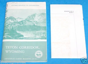 1975 USGS BULLETIN 1397A - STUDIES ON WILDERNESS - TETON CORRIDOR, WYOMING - Bild 1 von 5