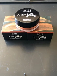 Lot Of (2) NYX Professional Makeup A Bit Jelly Highlighter - 0.53 fl oz Bronze - Picture 1 of 4
