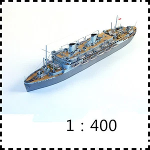 1:400 Husky Transport ship 5 Landing Ships Fleet Sicily Landing Paper Model Kit - Picture 1 of 7
