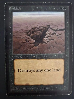 MTG Beta - Sinkhole - Vintage - MP - Red - Image 1 of 4