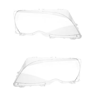 For BMW E46 325 330 ZKW Plastic Headlight Lens Set Left + Right for URO PARTS - Изображение 1 из 4