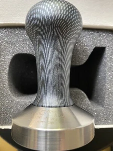 Tamper Kaffeepresser 58mm Flat Carbon Edelstahl Cimbali Faema Elektra Gaggia - Bild 1 von 5