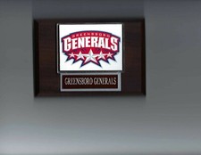 GREENSBORO GENERALS PLAQUE HOCKEY ECHL