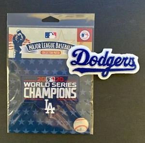2020 World Series Champions MLB Offizieller lizenzierter Patch + "Dodgers" Patch Combo - Bild 1 von 2