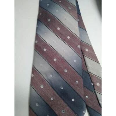 Botany 500 Blue, Brown, Gray, Black Ombre Effect Striped Necktie Woven Tie - Image 1 of 4