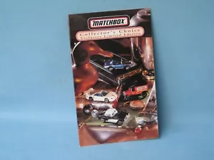 Catálogo Matchbox 1996 EE. UU. Elección de Coleccionistas Superrápido 14 cm Juguete Modelo Folleto - Imagen 1 de 2