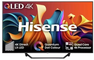 Hisense 4K SMART QLED TV 65A7NQTUK 65" Ultra HD HDR Freely TV Black - Picture 1 of 4
