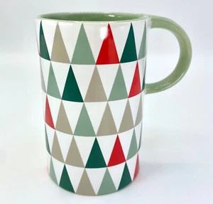 Starbucks 2017 Edición Limitada Geométrica Árbol de Navidad Taza Rojo Verde Vacaciones - Imagen 1 de 8