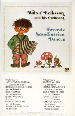 Cassette Tape - Walter Eriksson and His Orchestra - Favorite Scandinavian Dances - Image 1 of 2