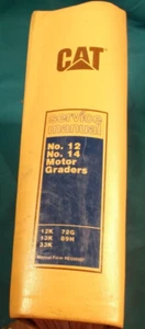 CAT CATERPILLAR NO. 12F NO. 14E MOTOR GRADER SERVICE SHOP REPAIR MANUAL BOOK - Picture 1 of 17