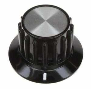 1 x KNOB RIBBED W/SKIRT 0.250 PLAST - Picture 1 of 1