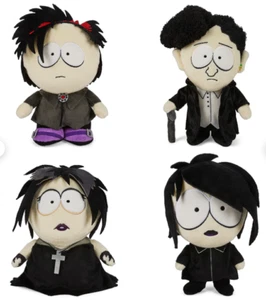South Park Goth Kids 8 Inch Phunny Plush 4 Pack Bundle Kidrobot - Picture 1 of 1