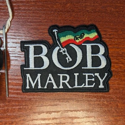 Bob Marley Patch Reggae Rastafari Jamaica Music Embroidered Iron On 2.75x3.5"