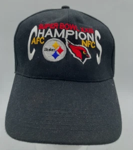 Super Bowl XXIII Champions Black Hat Cap Steelers Cardinals Football NFL NEW - Picture 1 of 3