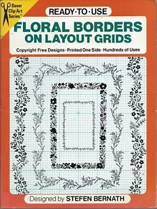 Floral Borders on Layout Grids ~ Dover Clip Art - Picture 1 of 3