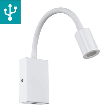 EGLO 96566 LED Wand- und Leselampe TAZZOLI mit USB-Anschluss EEK:E(Spektrum A-G) - Bild 1 von 4