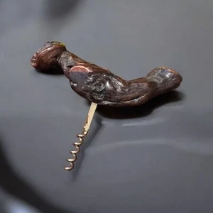 Handcrafted Burled Grapevine Corkscrew Wood Wine Opener Rustic Barware READ (G2) - Picture 1 of 7