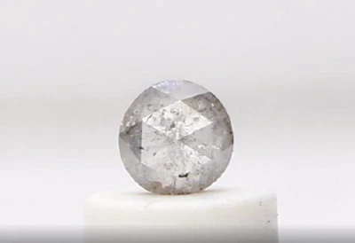 salt pepper natural diamond loose round rose cut 0.18TCW 3.5MM, HD Video - Image 1 of 4
