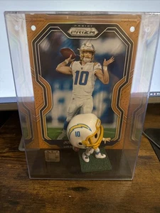 Justin Herbert Funko Pop Prizm NFL Card No Box Slight Damage - Picture 1 of 6